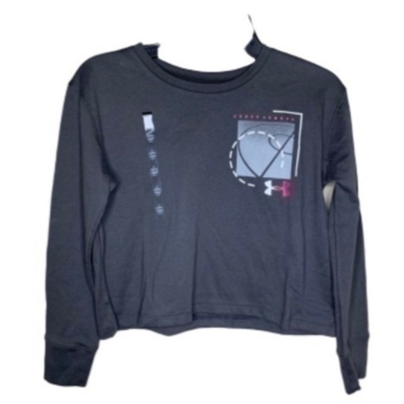 NWT. UNDER ARMOUR Girls’ Crop Top - Picture 1 of 4